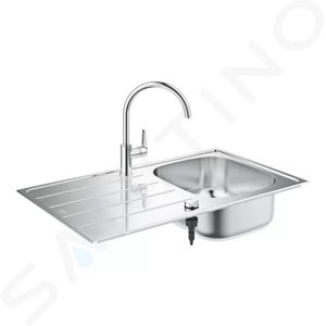 Grohe 31562SD1 - Set dřezu K200 a baterie BauEdge, kartáčovaná nerez/chrom