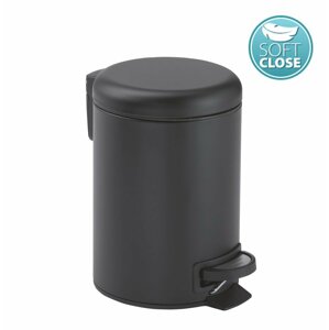 Gedy POTTY odpadkový koš 5l, Soft Close, černá mat