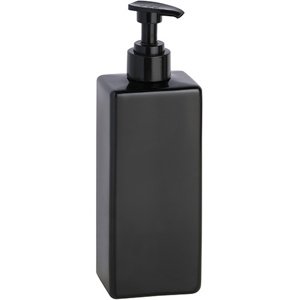 Bemeta Design Plastová láhev hranatá černá s pumpičkou pro dávkovač mýdla, 500 ml - 131567705