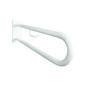 Bemeta Design HELP: Podpěrné madlo ve tvaru U s držákem TP 600 mm, bílé, s krytkou - 301807273