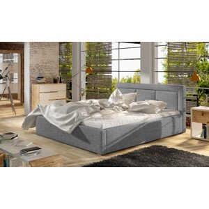 Eltap Čalouněná postel Belluno dřevěný rám Materiál a barva potahu: Sawana 21 - šedá, Rozměry (cm): 140x200