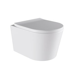 BPS-koupelny Závěsná WC mísa se SoftClose sedátkem HYD-4665, bílá