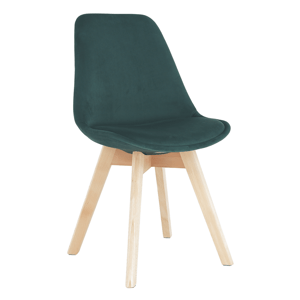 Kondela Židle, emerald Velvet látka/buk, LORITA