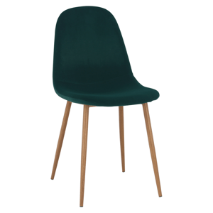 Kondela Židle, smaragdová Velvet látka / buk, LEGA