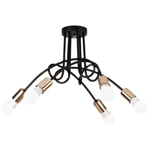 Toolight Lampa Paradise 5 černé zlato APP518-5C
