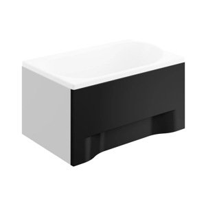Univerzální čelní krycí panel černý k obdélníkové vaně Polimat Barva: Černá, Rozměry (cm): 110x51 - pro vany: MINI 110x70