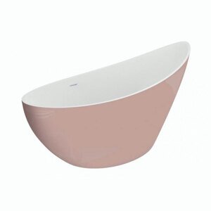 Polimat Akrylátová volně stojící vana Zoe 180x80 Barva: Bílá/růžová lesk, Rozměry (cm): 180x80