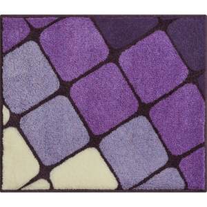 GRUND SHANGA - Koupelnová předložka fialová Rozměr: 50x60 cm