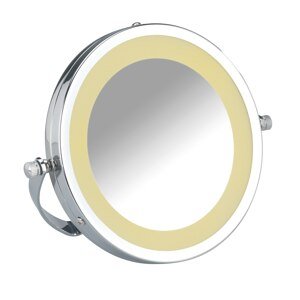 WENKO LED kosmetické zrcátko BROLO nerez 4x16x18,5 cm