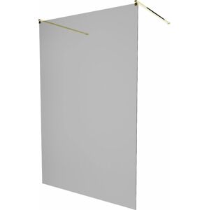MEXEN/S KIOTO samostatně stojící sprchová zástěna 120 x 200, grafit, růžové zlato 800-120-002-60-40