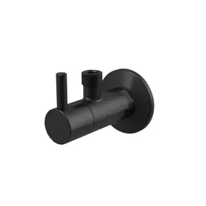 Alcadrain Ventil rohový s filtrem 1/2"×3/8", černá-mat ARV001-BLACK ARV001-BLACK