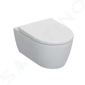 GEBERIT iCon Závěsné WC se sedátkem, Rimfree, SoftClose, alpská bílá 501.663.JT.1