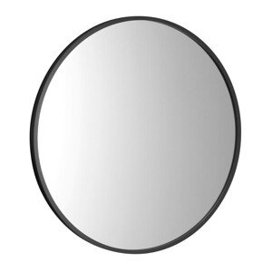 SAPHO NOTION SLIM kulaté zrcadlo v rámu ø 40cm, černá mat NT400