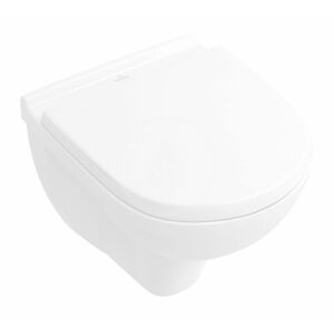 VILLEROY & BOCH O.novo Závěsné WC se sedátkem SoftClosing, DirectFlush, CeramicPlus, alpská bílá 5688HRR1